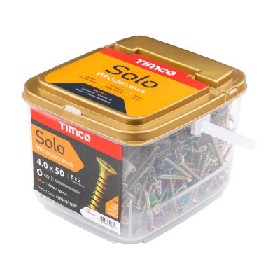 Solo Woodscrew CSK - ZYP (TUB)
