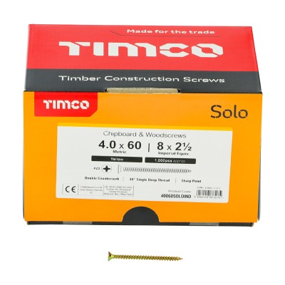 Solo Woodscrew CSK - ZYP (IND)