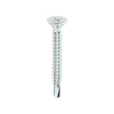 S/Drill PVC Screw CSK - BZP