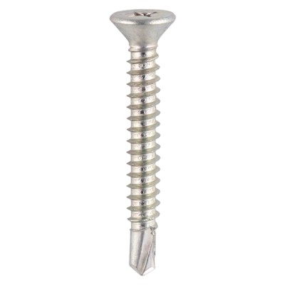 S/Drill PVC Screw CSK - BZP