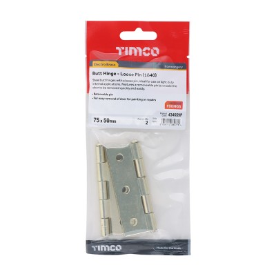 Butt Hinge Loose Pin PC