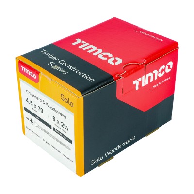 Solo Woodscrew PZ2 CSK Zinc
