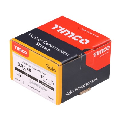 Solo Woodscrew SQ2 PAN Zinc