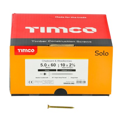 Solo Woodscrew CSK - ZYP (IND)