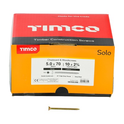 Solo Woodscrew CSK - ZYP (IND)