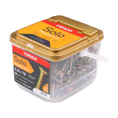 Solo Woodscrew CSK - ZYP (TUB)