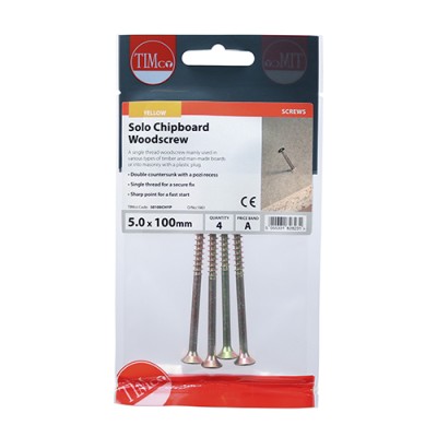 Solo Woodscrew PZ2 CSK - ZYP