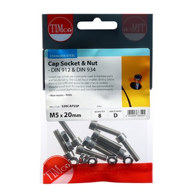 Cap Socket & Nut - A2 SS