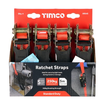 J Hook Ratchet Straps STD