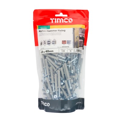 Nylon Hammer Fixing - BZP
