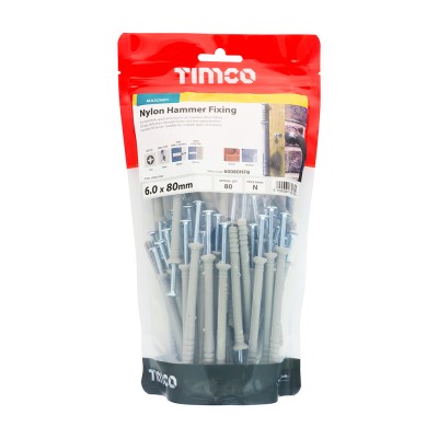 Nylon Hammer Fixing - BZP