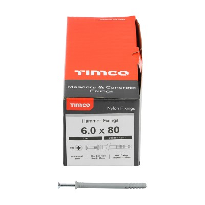 Nylon Hammer Fixing - BZP