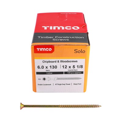 Solo Woodscrew PZ3 CSK ZYP
