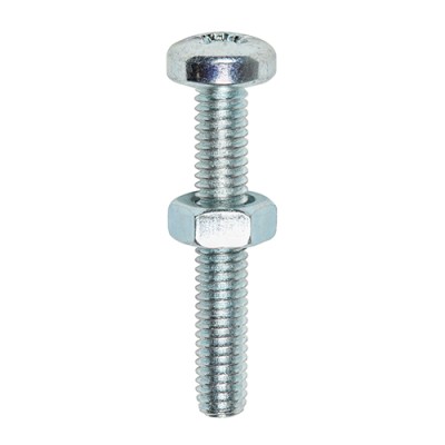 Machine Screw & Nut PAN - BZP