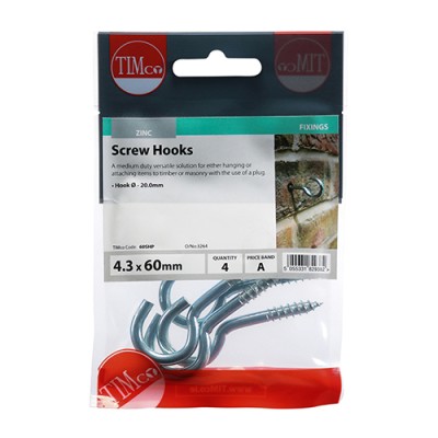 Screw Hooks - BZP