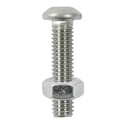 Button Socket & Nut - A2 SS
