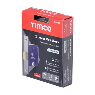 3 Lever Deadlock E. Brass