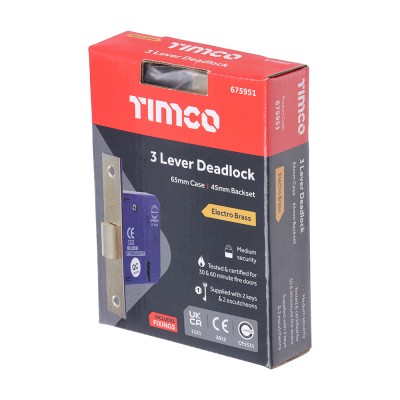 3 Lever Deadlock E. Brass