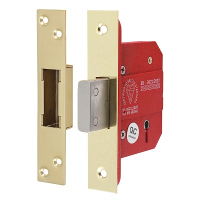 5 Lever BS Deadlock E. Brass