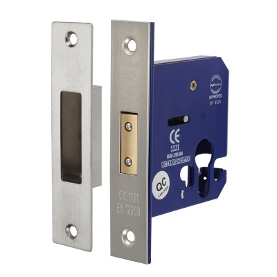 Bathroom Lock Sat. Nickel