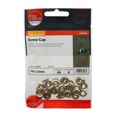 Surface Screw Cup - E/Brass