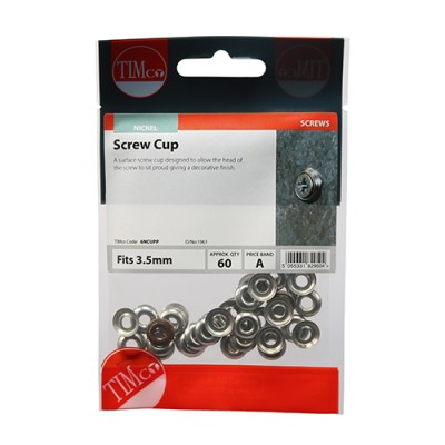 Surface Screw Cups - Nickel