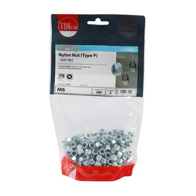 Nylon Nut Type P DIN 982 BZP