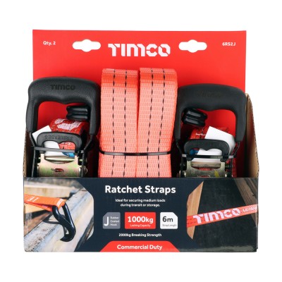 J Hook Ratchet Straps HD
