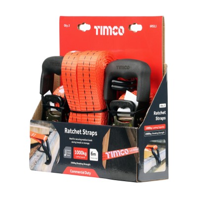J Hook Ratchet Straps HD