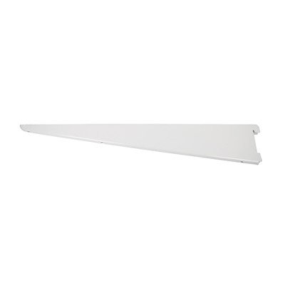 Twin Slot Shelf End White