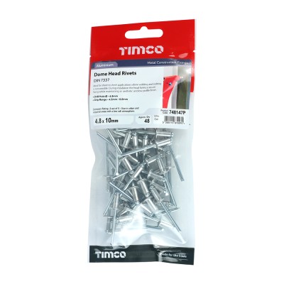 Rivets - Dome Head - Aluminium