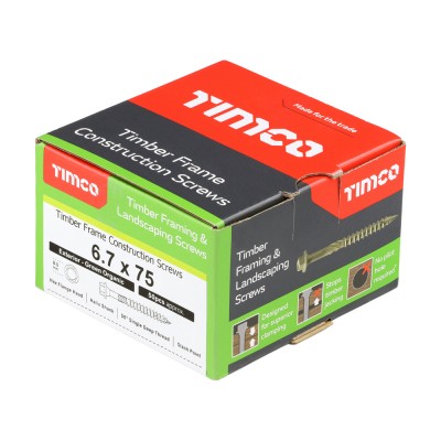 Timber Frame Screw HEX Green