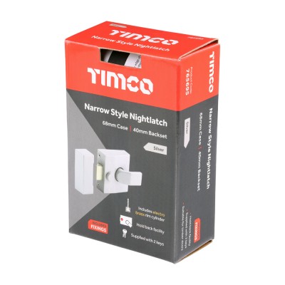 Narrow Nightlatch Chrome