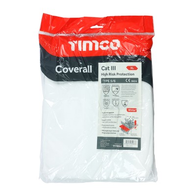 Type 5/6 Coverall White