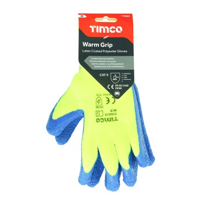 Warm Grip Glove Latex Crinkle