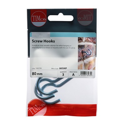Screw Hooks - BZP