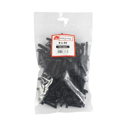 Cable Tie Plug Black