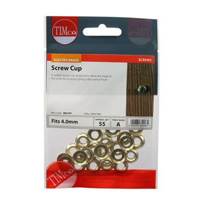Surface Screw Cup - E/Brass
