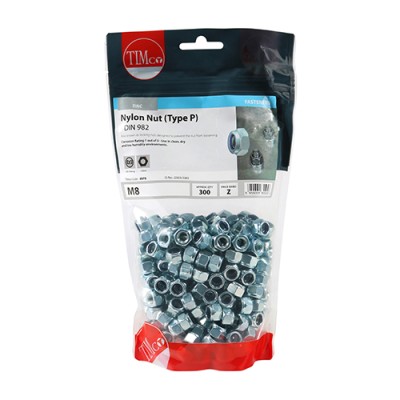 Nylon Nut Type P DIN 982 BZP
