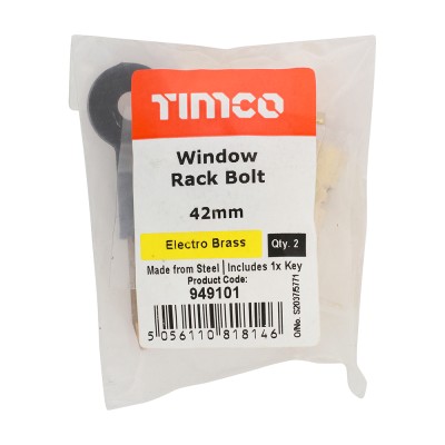 Window Rack Bolt Pol. Chrome