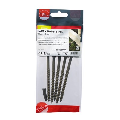 Wafer Head Timber Screw- Green
