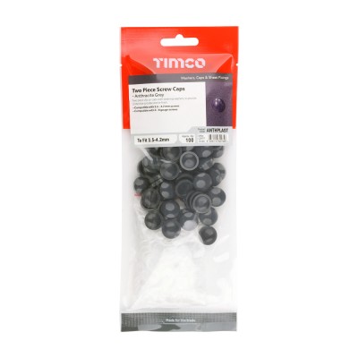 Two Piece Screw Cap - A Grey
