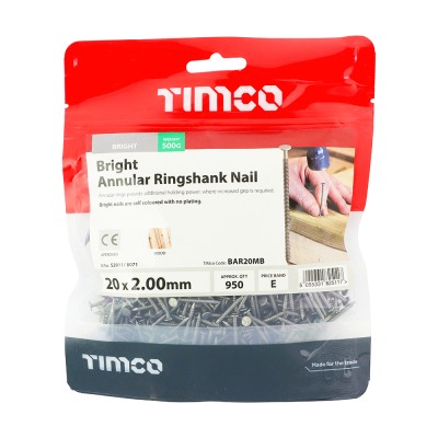 Annular Ringshank Nail -Bright