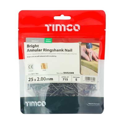 Annular Ringshank Nail -Bright