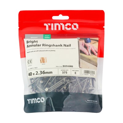 Annular Ringshank Nail -Bright