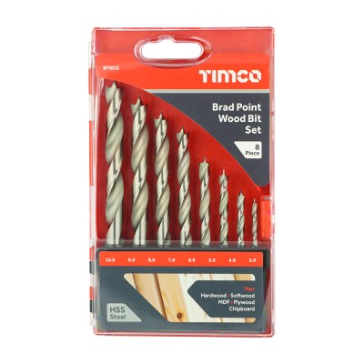 Brad Point Bit Set 3-10mm