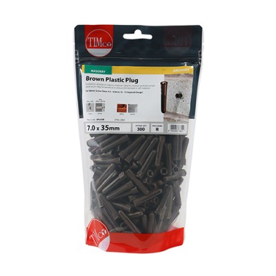 Brown Plastic Plug