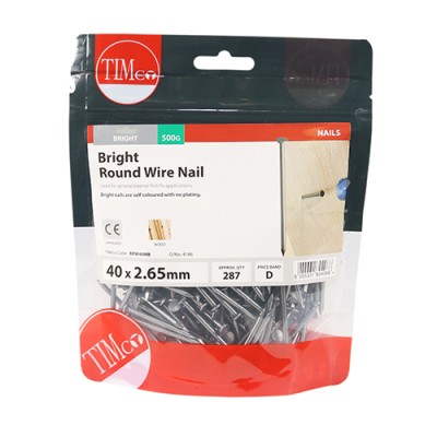 Round Wire Nail - Bright