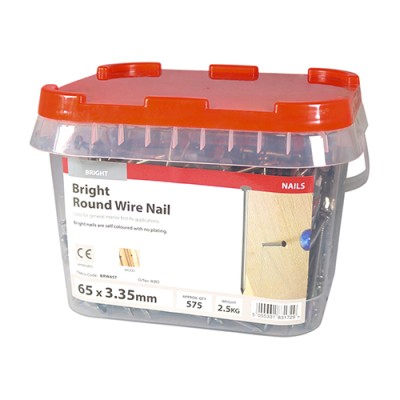 Round Wire Nail - Bright