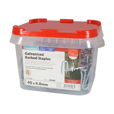 Barbed Staples - Galvanised